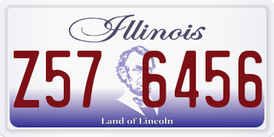 IL license plate Z576456