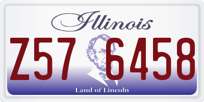 IL license plate Z576458