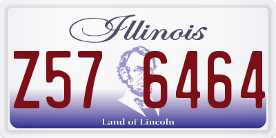 IL license plate Z576464