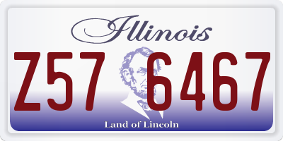 IL license plate Z576467