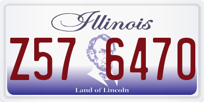 IL license plate Z576470