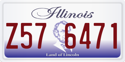 IL license plate Z576471