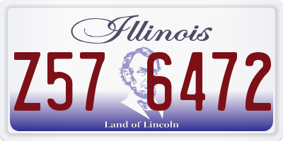 IL license plate Z576472