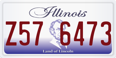 IL license plate Z576473