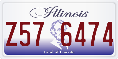 IL license plate Z576474