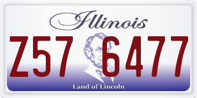 IL license plate Z576477