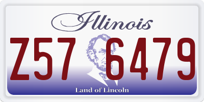 IL license plate Z576479