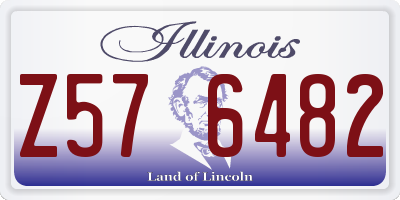 IL license plate Z576482