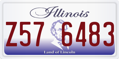 IL license plate Z576483