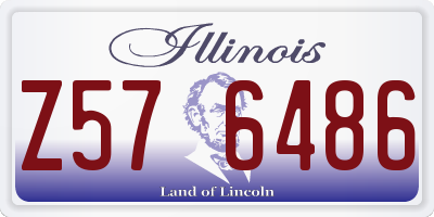 IL license plate Z576486