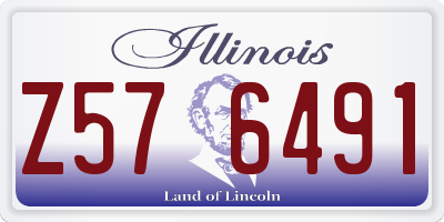 IL license plate Z576491