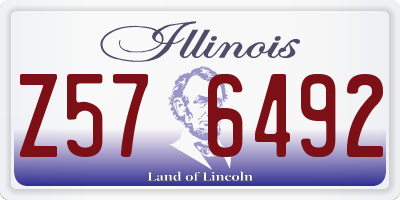 IL license plate Z576492