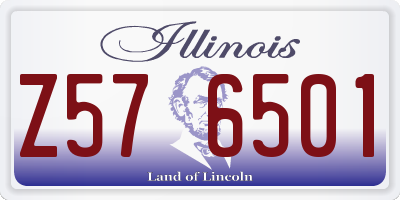 IL license plate Z576501