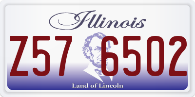 IL license plate Z576502