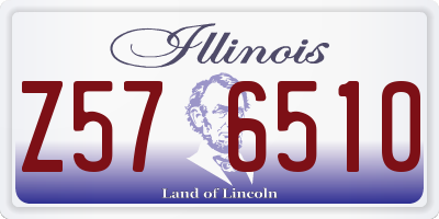 IL license plate Z576510