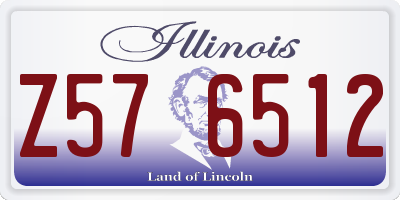 IL license plate Z576512