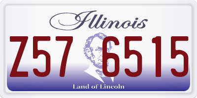 IL license plate Z576515