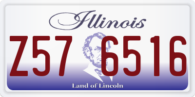 IL license plate Z576516
