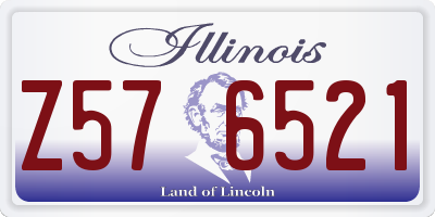 IL license plate Z576521