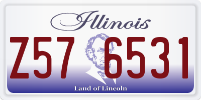IL license plate Z576531