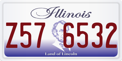 IL license plate Z576532