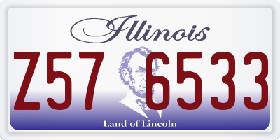 IL license plate Z576533