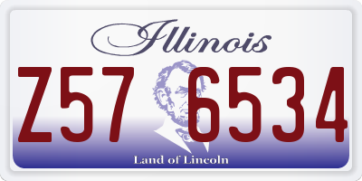 IL license plate Z576534