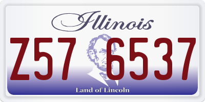 IL license plate Z576537