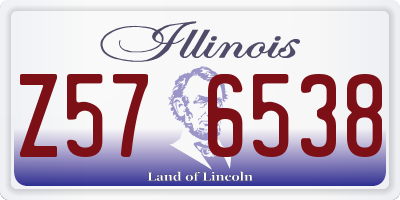IL license plate Z576538