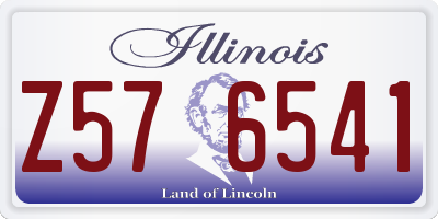 IL license plate Z576541