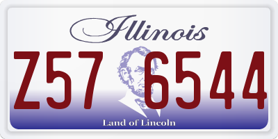 IL license plate Z576544