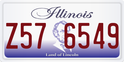 IL license plate Z576549