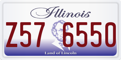 IL license plate Z576550