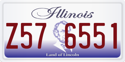 IL license plate Z576551