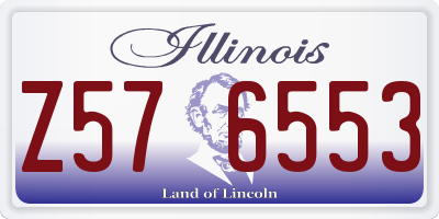 IL license plate Z576553
