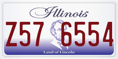 IL license plate Z576554