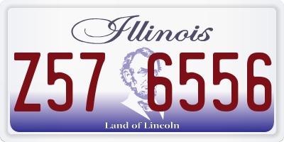 IL license plate Z576556