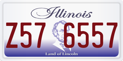 IL license plate Z576557