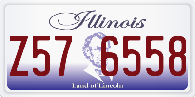 IL license plate Z576558