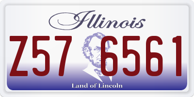 IL license plate Z576561