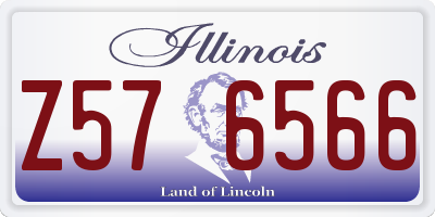 IL license plate Z576566