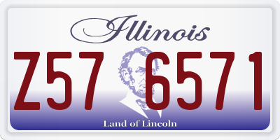 IL license plate Z576571