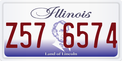 IL license plate Z576574