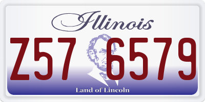 IL license plate Z576579