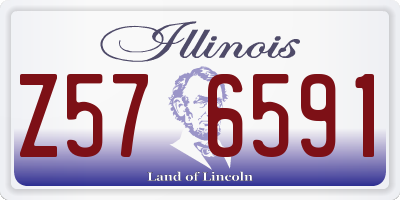 IL license plate Z576591