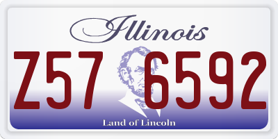 IL license plate Z576592