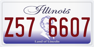 IL license plate Z576607