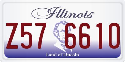 IL license plate Z576610