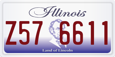 IL license plate Z576611