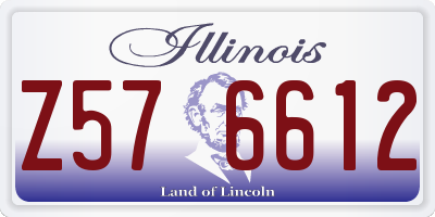 IL license plate Z576612
